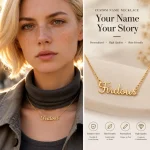 Personalized Customized Name Necklace Women Stainless Steel Nameplated Letter (New)
