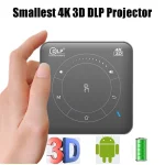 ICANZUO P11 Pocket DLP Projector Home Cinema 3D 4K (New)
