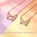 Pet Commemorative Gift Custom Name Pendant Necklace Cute Dog (New)