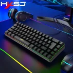 HXSJ V200 Wired Keyboard Portable 68 Key Mechanical Touch (New)
