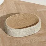 Oval Cat Scratch Pad Bed for Cats Scratching Mat (New)