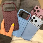Breathable Mesh Grid Woven Cooling Thin Case  iPhone 18 17MiniPro Max XR X XS Max Soft Silicone TPU Cover  (New)