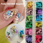 3D Spliced Flower Polka Dot Nail Art Sequins 12 (New)