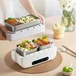 Heating lunch box can be plugged in for steaming (New)