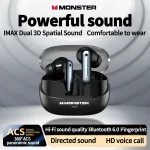 Monster A03 Hybrid ANC Earbuds Bluetooth 6 Powerful Deep (New)