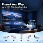 HY300 HD Projector Home Theater Projector Portable Projector desktop (New)