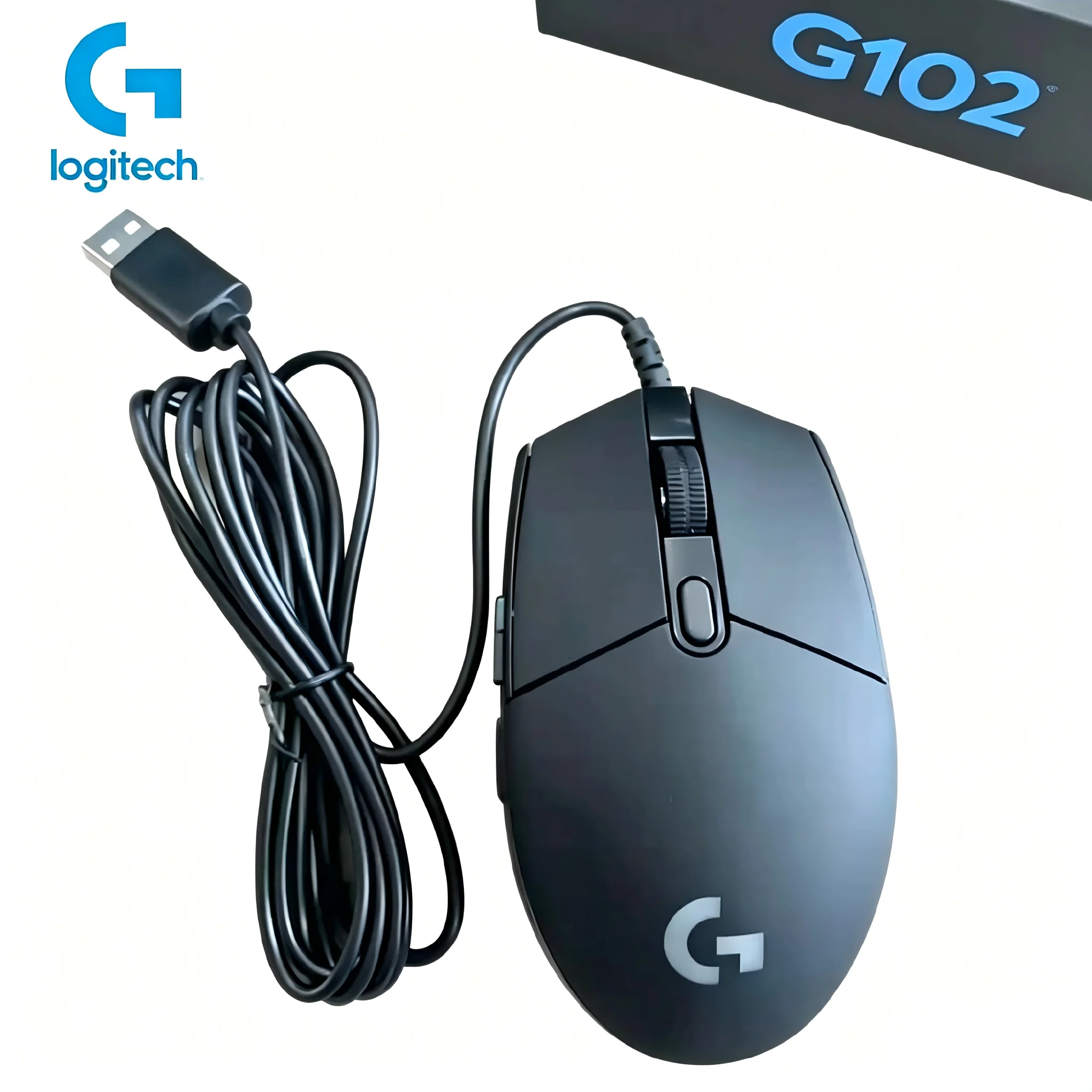 S209f12259d8048598d00d0374b6df293p.webp Gaming Mouse Logitech G102 Mouse USB Wired Gaming Mouse (New) - Image 1