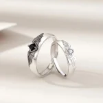 Stainless Steel Angel Demon Couple Rings Fashion Design Creativity (New)