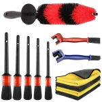 Versatile Car Wheel Tire Detailing Brushes Set Essential Cars (New)