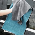 Microfiber Cleaning Towel Thicken Soft Drying Cloth Car Body (New)