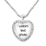 Personalized Necklaces For Personalised Custom Pendant Peach Heart Necklace (New)
