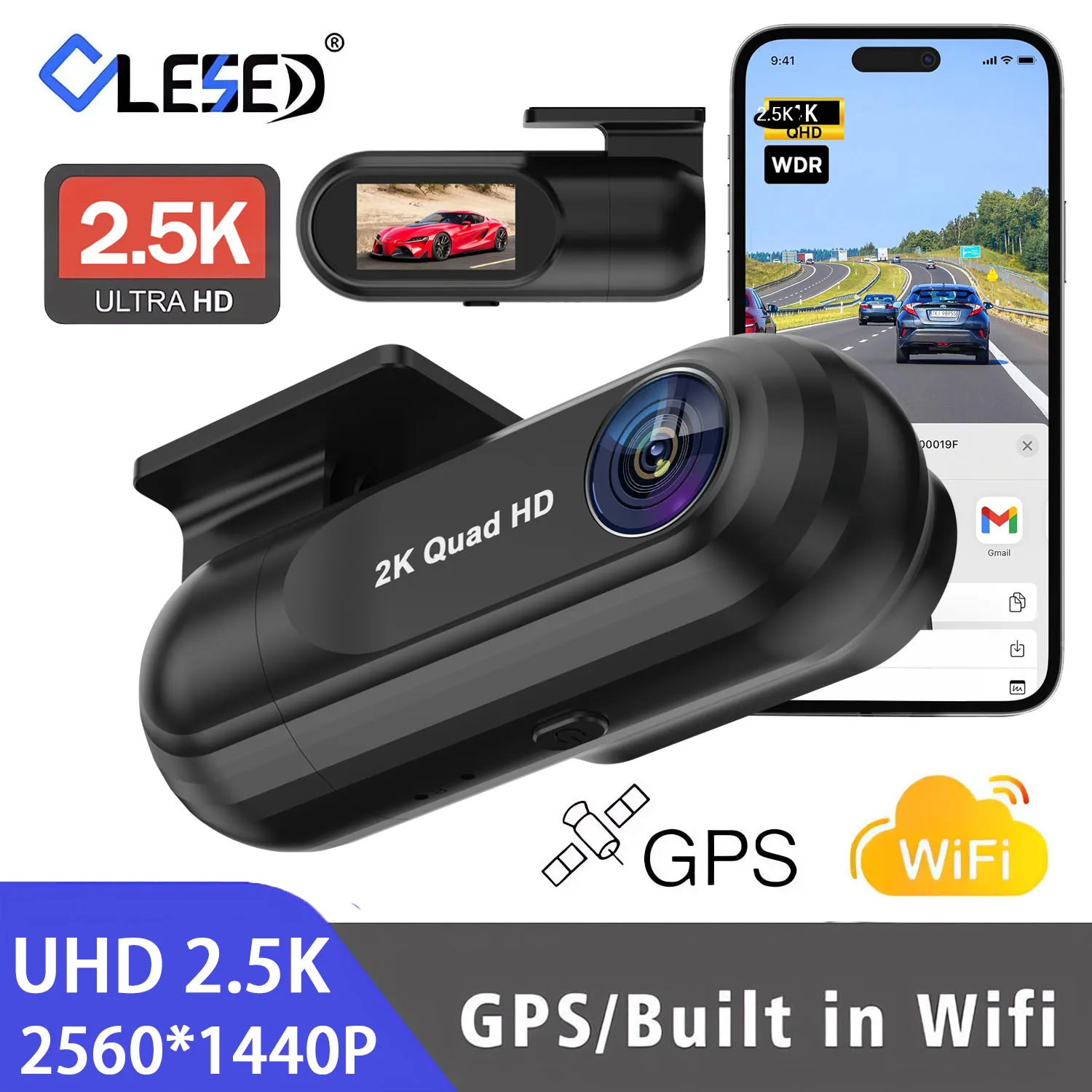 S27255f861f904d8aa3c62af855b0a960Z.webp UHD 25K 2560*1440P Dash Cam WiFi GPS Front 2K (New) - Image 1