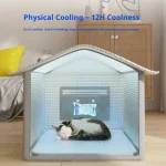Summer Cooling Pet Bed Ice Silk Cat House Breathable (New)