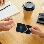 200/500/1000pcs Customizable Cards Personalized Business Cards with Acrylic Storage (New)
