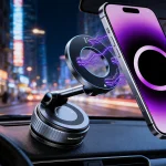 Strong Magnetic Car Phone Holder Foldable 360° Adjustable Vacuum (New)