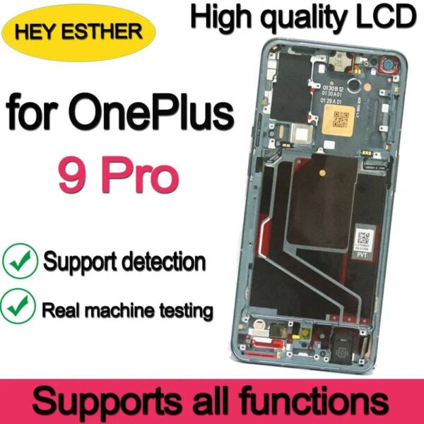 LTPO AMOLED 6.7'' Replacement For OnePlus 9 Pro LCD Display LE2121, LE2125, LE2123, LE2120, LE2127 Touch Screen