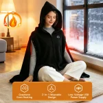 Heated Shawl Wearable Heated Blanket Graphene Heating Shawl with (New)