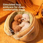 Thickened Warm Small Pet Sleeping Bed All Weather Safety (New)