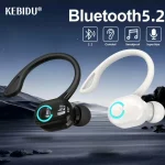Bluetooth 52 Business Wireless Headphone EarHook Mini HIFI Bass (New)