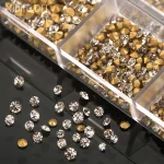 1000pcs Crystal Nail Art Rhinestone Super Bright Glass Pointed (New)