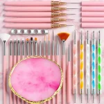 Nail Set Tools 27Piece Professional Nail Set: Brushes + (New)