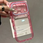 Luxury Transparent Rainbow Candy Phone Case  iPhone 17 18 Pro Max Clear Shockproof Bumper Back Cases Cover  (New)