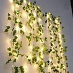 1/4/8PCS 2M Climbing Rattan Light String Willow Leaf USB (New)