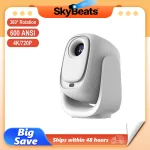 SkyBeats Projector 600ANSI LED Home Theater 1280*720P Electric Focus (New)