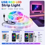 5V USB RGB LED Strip Light Smart WiFi APP (New)