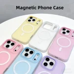 Luxury Candy Color 2 IN 1 Magnetic Case  iPhone 1817Pro Max  Magsafe Wireless Charge Shockproof Case  (New)