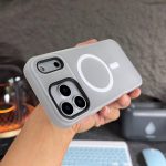 Luxury 2 in 1 Candy Wireless Charge Matte Phone Case For iPhone 11 12 13 14 15 16 17 18 Pro Max Plus Magnetic Bumper Cover