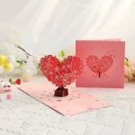 Love Heart Cherry Blossom Tree 3D PopUp Card Valentine's (New)