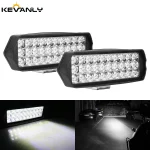 1/2PCS Motorcycle LED Auxiliary Headlight 30SMD External Spotlight 6000k (New)