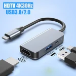 6/5/4/3 Ports USB C Hub to 4K HDMICompatible USB (New)