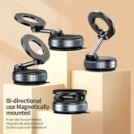 Vacuum Suction Magnetic Car Phone Holder 360° Rotatable Foldable (New)