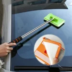 Car Windshield Glass Cleaning Brush Telescopic Extendable Handle Microfiber (New)