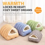 Four Seasons Enclosed Pet Bed Warm Cat Nest Winter (New)