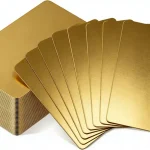 64pcs Gold Solid Metal Blank Card Custom Customer Feedback (New)