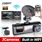 WiFi 3 Channel Mini Car DVR Three Way Dash (New)