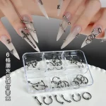 Nail Art 30/40PCS Accessories 30/40PCS Punk Style Nail Accessories (New)