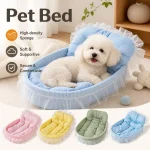 Cute LaceTrimmed Pet Cat Princess Sofa Bed For Four (New)