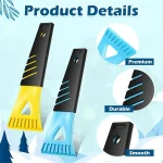 1pc HeavyDuty PVC Ice Scraper with Auto Defrost Tool (New)