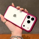 Luxury TransparentAcrylic Phone Case  iPhone17 18 Pro Max Shockproof Clear Bumper Back Cases Cover  (New)