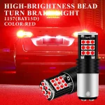 2pcs 1157 Bay15d LED Motorcycle Brake Taillights Strobe Lamp (New)