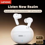 Lenovo LE253 Headphones Wireless Bluetooth 6 Earphones TWS HiFi (New)