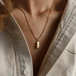 Custom Engraved Bar Name Necklace for Women Stainless Steel (New)