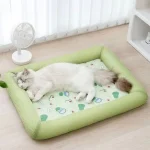 Square Cooling Puppy Bed Breathable Soft Dog Sleeping Pad (New)