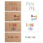 30Pcs Natural Kraft Paper Cards Thank You For Your (New)