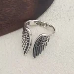 Wing Rings Shape Sam Panda 925 Sterling Silver Rings (New)
