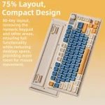 Wired Connection Gaming Mechanical Keyboard 75 Layout UltraQuiet Mechanical (New)